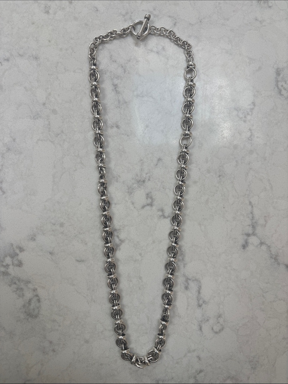 Sterling Silver Chain Necklace - Elegant Silver Link Design